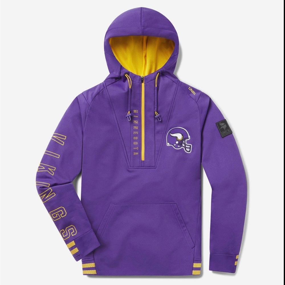 UNRL Vikings Crossover (M) Half Zip in Purple